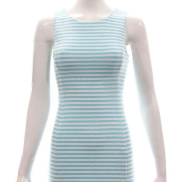 Lilly Pulitzer Blue and White Striped Mini Dress - Picture 2 of 6